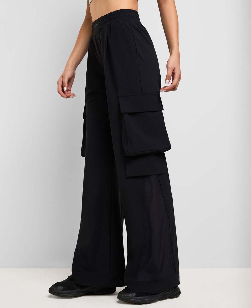 Ciacgynt Daring Flared Cargo Trousers Black - Picture 2 of 12